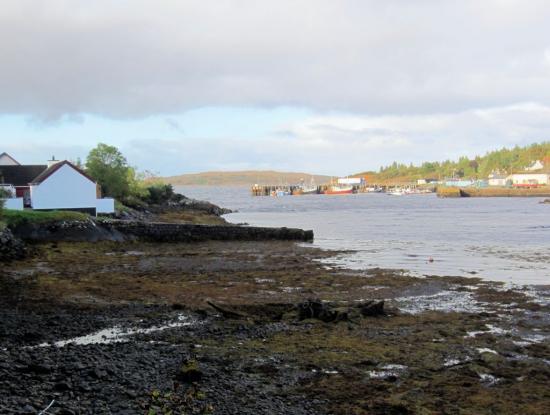 The cottage and harbour