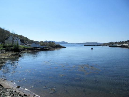The harbour with The Anchorage on the left