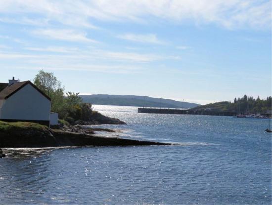 The cottage and harbour
