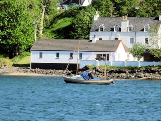 View of cottage from harbour