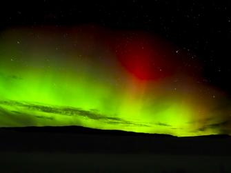Northern Lights seen from the cottage